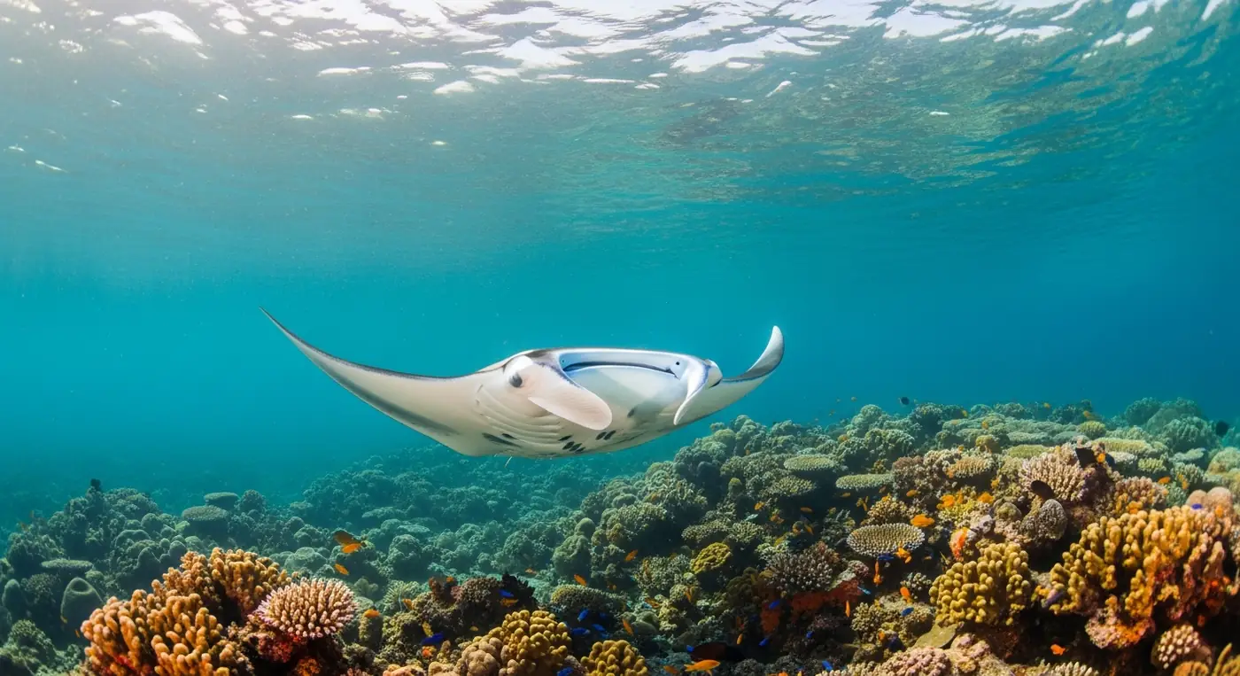 Manta Point Komodo — Snorkel with Reef Mantas